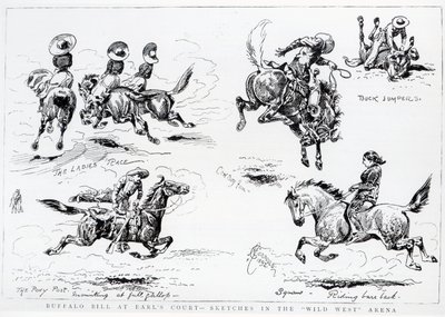 Schizzi dal Wild West Show di Buffalo Bill a Earl